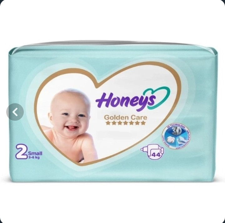 پوشک هانیز سایز 2 چسبی 44 عددی