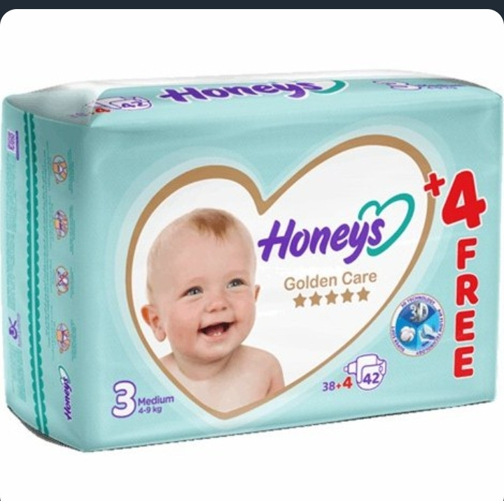 پوشک هانیز سایز 3 چسبی 38 عددی
